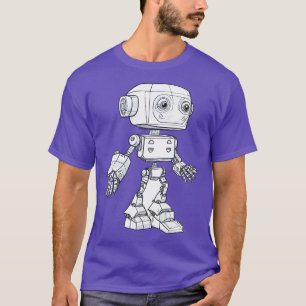 Camiseta Robot tridimensional para livros infantis