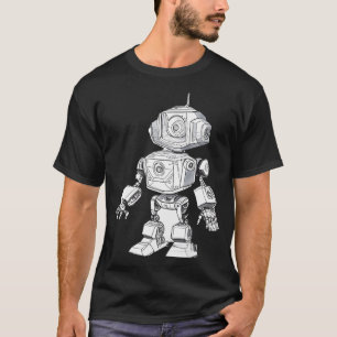 Camiseta Robot tridimensional para livros infantis VECTO