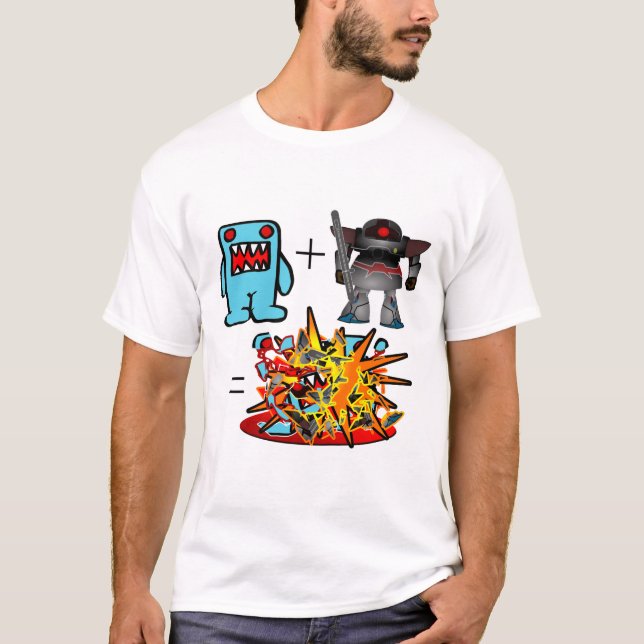 Camiseta robot_vs_monsterblue (Frente)