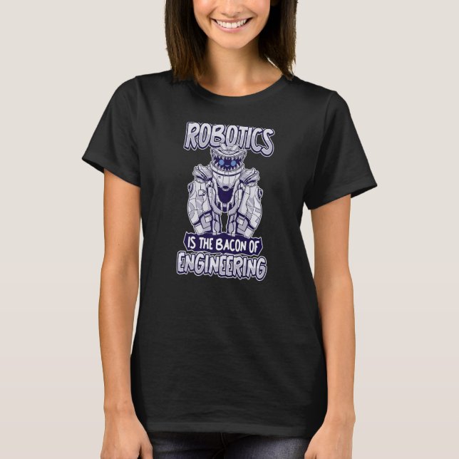 Camiseta Robótica Bacon Ai - Robôs Artificiais de Inteligên (Frente)