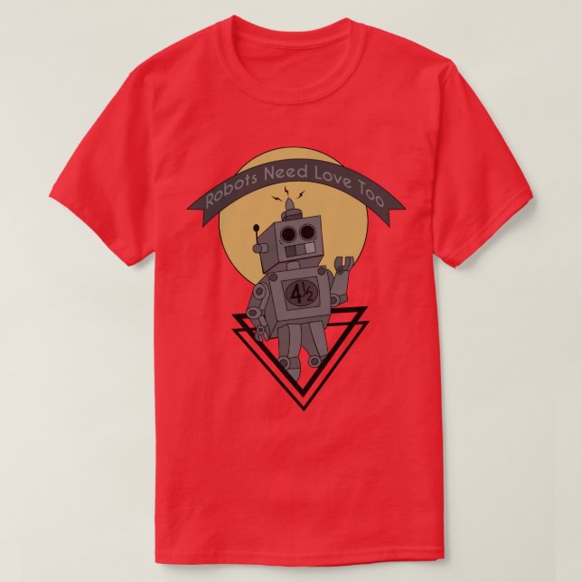 Camiseta Robótica criativa (Frente do Design)