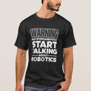 Camiseta Robótica Divertida Para Homens Mulheres Engenheiro