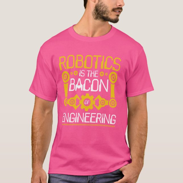 Camiseta Robótica É A Minha Programação De Engenharia De Ro (Frente)
