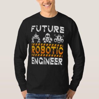 Camiseta Robótica Engenharia Homens Mulheres Futuro Robusto