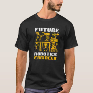 Camiseta Robótica Engenharia Homens Mulheres Futuro Robusto