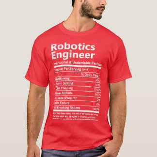 Camiseta Robótica Engenheiro Nutricional E Undeni
