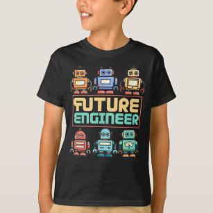 Camiseta Robótica Futuro - Robô do Engenheiro