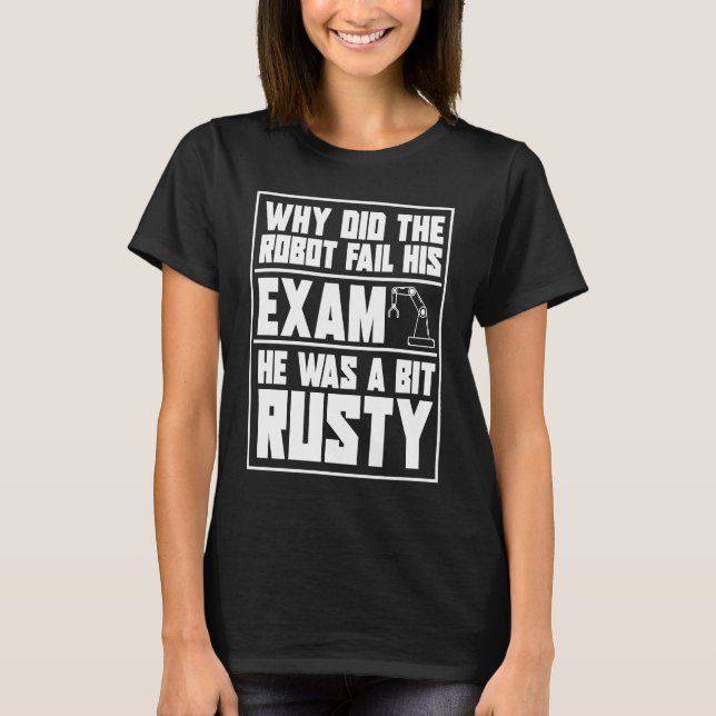 Camiseta Robótica Hilarante Ai Inteligência Artificial Rob (Frente)