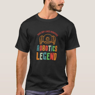 Camiseta Robótica Legenda Robô Mecânico de Engenheiro