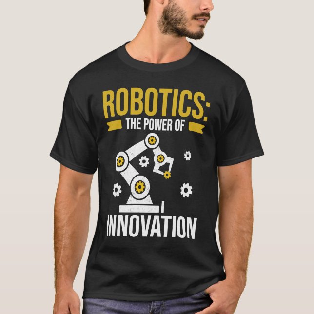 Camiseta Robótica o poder do Programa de Engenharia de Inov (Frente)