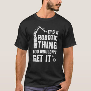Camiseta Robótica Para Adultos Mulheres Robot Cyborg Machin