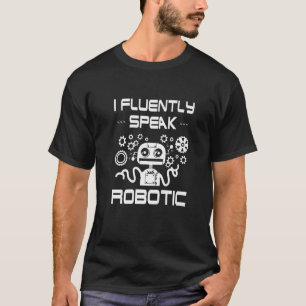 Camiseta Robótica Para Adultos Mulheres Robot Cyborg Machin