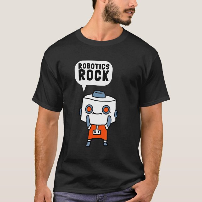 Camiseta Robótica Robots Droid Builder and Robotics Program (Frente)