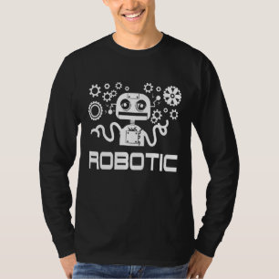 Camiseta Robótico Para Homens Ele Robota Mulheres Botas Mãe