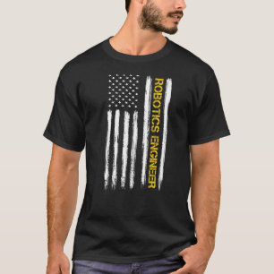 Camiseta Robotics Engenheiro American Flag Engineering Grad