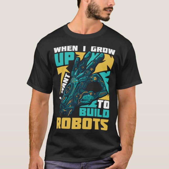 Camiseta Robotics Engineer Software Building Robots (Frente)