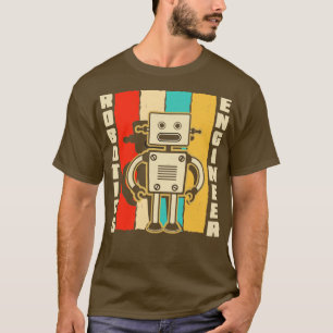 Camiseta Robotics Engineering Humanoid Robots Retro Robotic