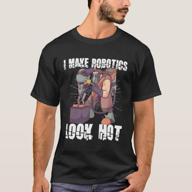Camiseta Robotics Machine Learning Robot Robotics Engineeri (Frente)