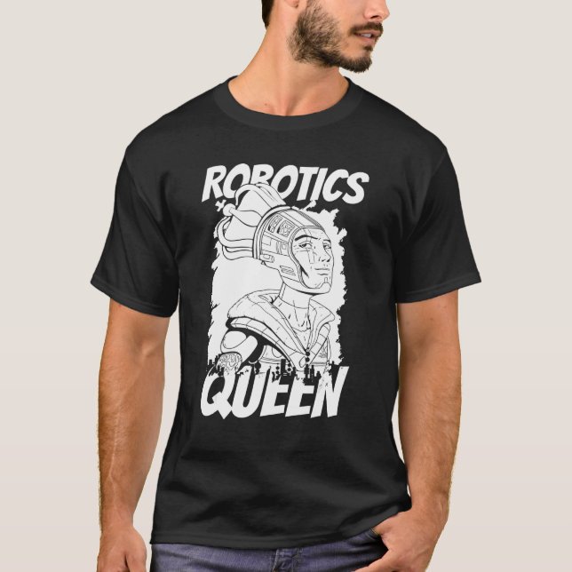Camiseta Robots Queen Ai Artificial Intelligence  Robotics (Frente)
