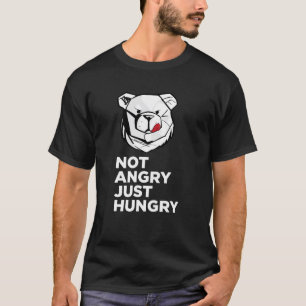 Camiseta ROBUST Não está com raiva, apenas com fome, garoto