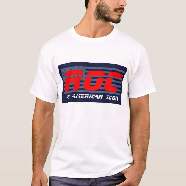 Camiseta ROc um ÍCONE americano (Frente)