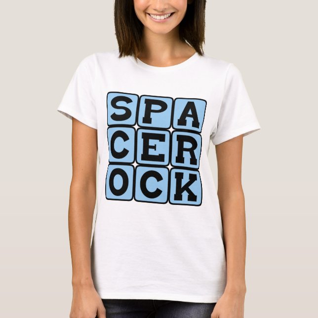 Camiseta Roca Espacial, Gênero Musical (Frente)