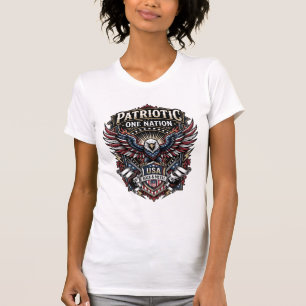 Camiseta Roca Patriótica Águia Crista Música Rock Metal Pát