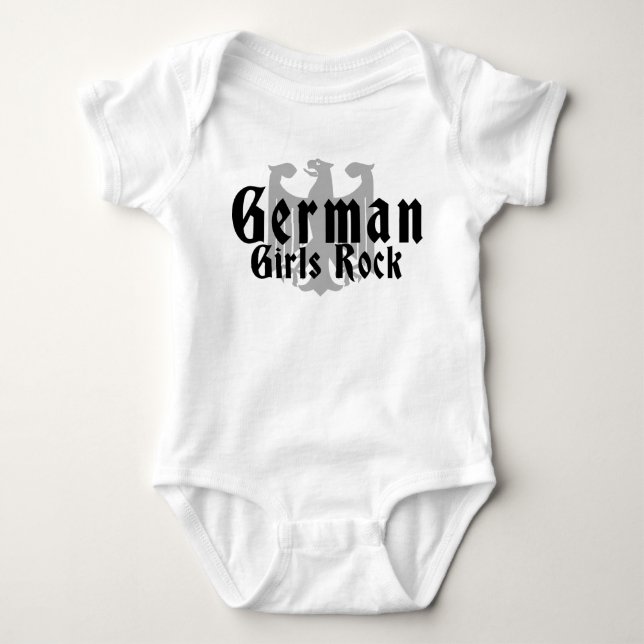 Camiseta Rocha alemão das meninas (Frente)