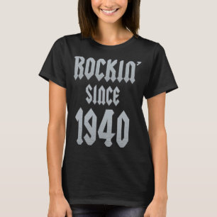Camiseta Rocha Clássica de 83 anos, 1940, 83º aniversário
