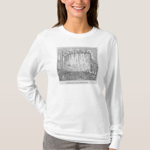 Camiseta Rocha da inscrição, perto do povoado indígeno d