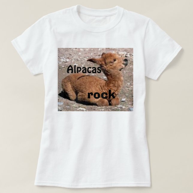 Camiseta ROCHA das alpacas (Frente do Design)