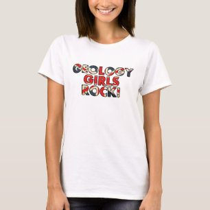 Camiseta Rocha das meninas da geologia!  (Bandeira