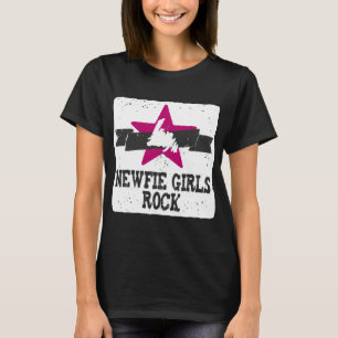 Camiseta Rocha das meninas de Newfie