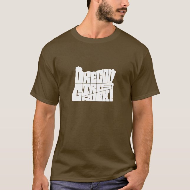 Camiseta Rocha das meninas de Oregon! (Frente)