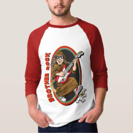 Camiseta Rocha de Bro com basebol T dos homens de Bosco