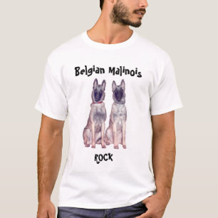 Camiseta Rocha de Malinois do belga