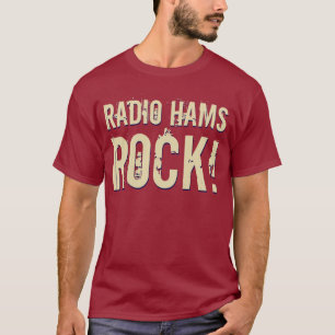 Camiseta "Rocha de rádio dos presuntos!" T-shirt dos homen