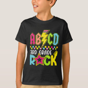 Camiseta Rocha de Terceira Série do Raio de Volta às Aulas
