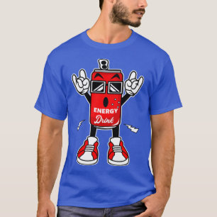 CAMISETA ROCHA DE TINTA DE ENERGIA E CARTÃO DE ROLAMENTO