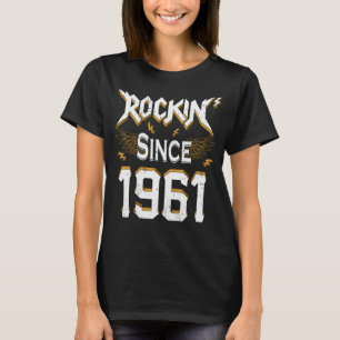 Camiseta Rocha Desde 1961 61ruas Aniversário De 61 Anos