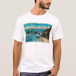 Camiseta Rocha do arco do ponto de Maxwell, OceansideCoast