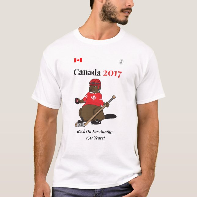 Camiseta Rocha do hóquei de Canadá 150 em 2017 sobre (Frente)