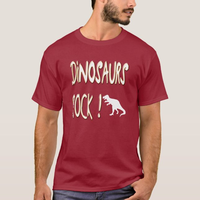 Camiseta Rocha dos dinossauros! T-shirt (Frente)