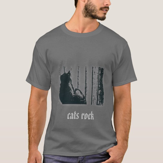 Camiseta rocha dos gatos (Frente)