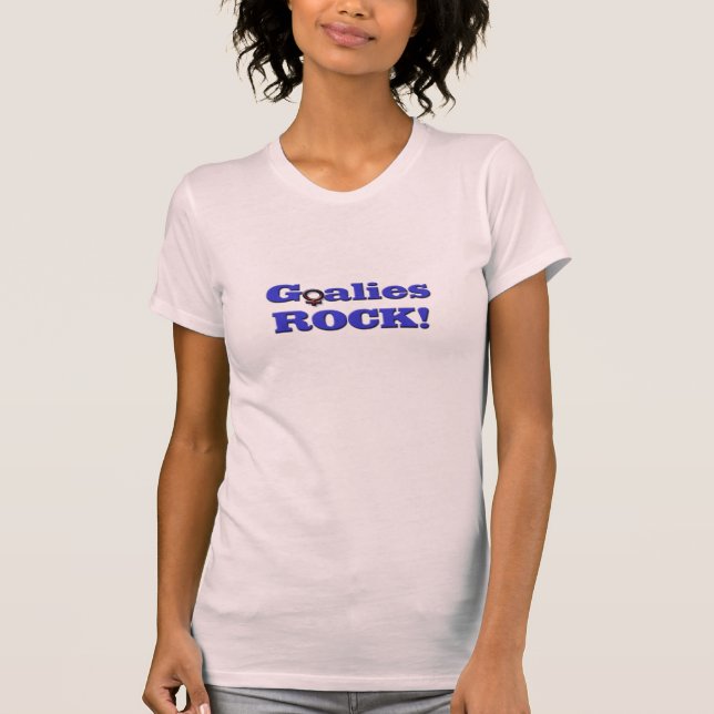 Camiseta ROCHA dos Goalies! - Símbolo fêmea (Frente)
