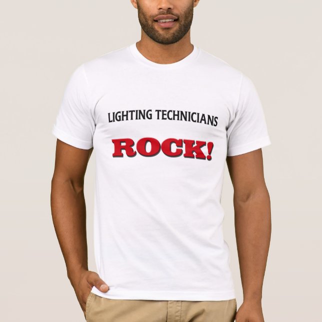 Camiseta Rocha dos técnicos da iluminação (Frente)