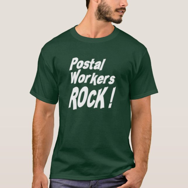 Camiseta Rocha dos trabalhadores postais! T-shirt (Frente)
