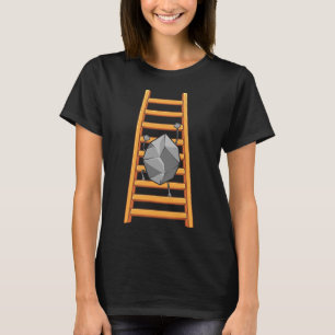 Camiseta Rocha Engraçada Para Homens Mulheres Climber Escad