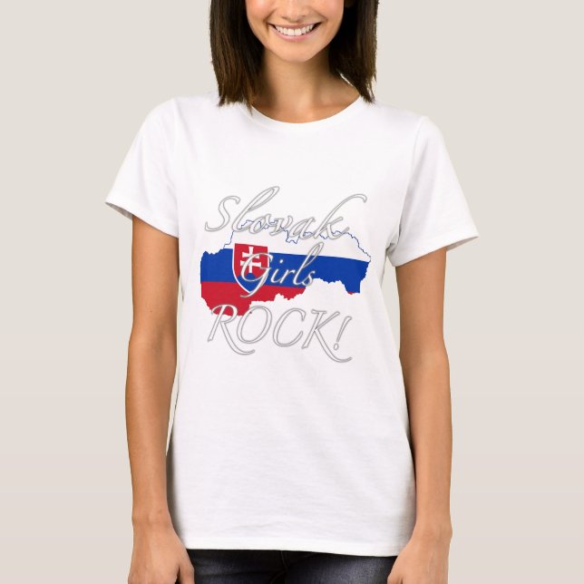 Camiseta Rocha eslovaca das meninas! (Frente)