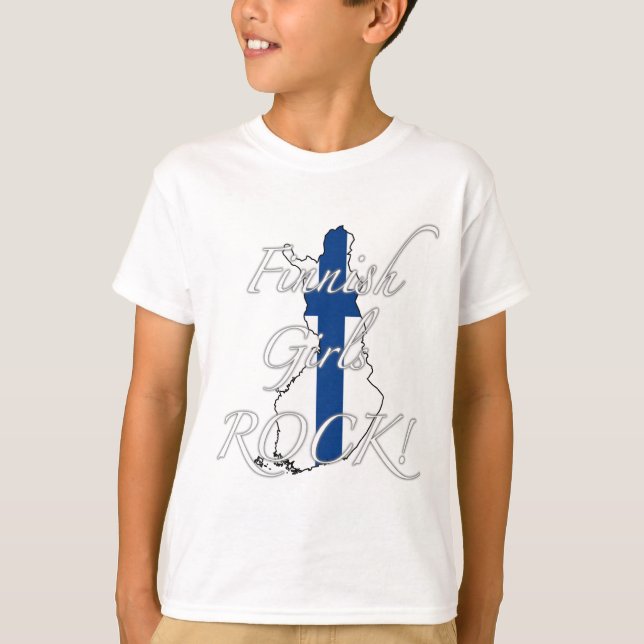Camiseta Rocha finlandesa das meninas! (Frente)